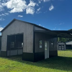 20 x 25 x 11 Standard Metal Garage &  Lean To